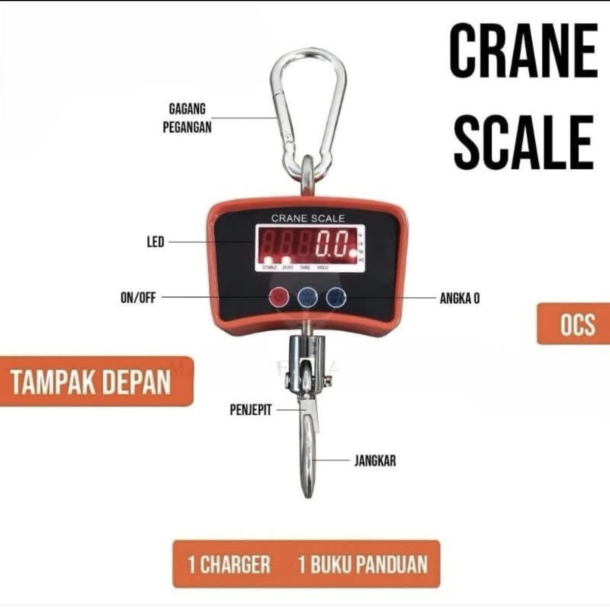 Crane Hanging Scale — 500 kg