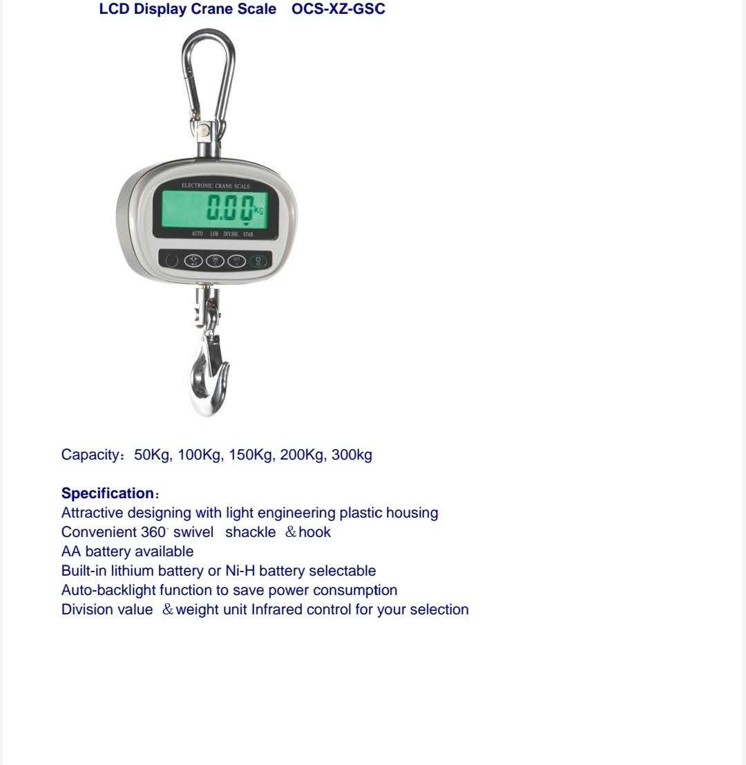 Digital hanging scale 360 Rowtatable.